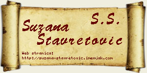 Suzana Stavretović vizit kartica